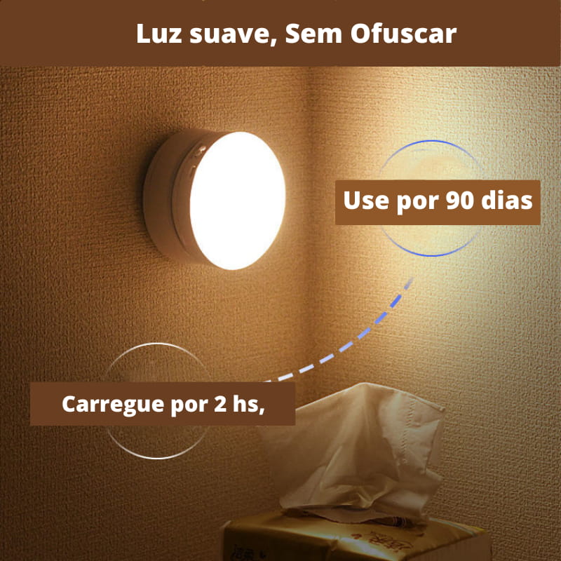 Luz Noturna LED com sensor Casa Tech